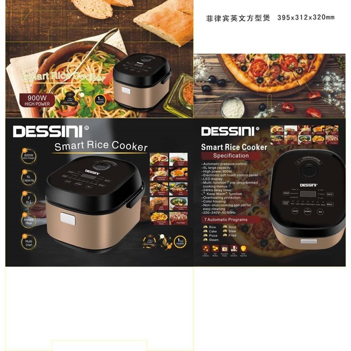 DESSINI SMART RICE COOKER 5liter – SNA KITCHEN WARE