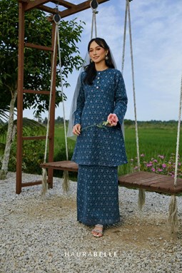 SUTRA KURUNG - TEAL BLUE