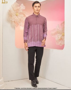 🔥[PROMO RM69] Couple Set Baju Kurung Airis & Kemeja Batik Luxe R5