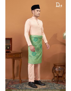 BAJU MELAYU MODERN MUHAMMAD K24 PEACH