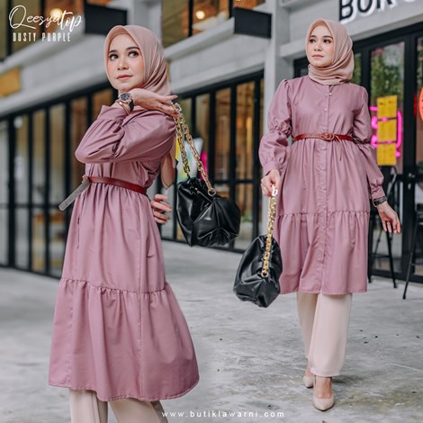 QEESYA TOP DUSTY PURPLE