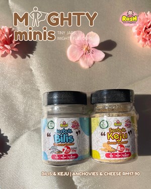 RUSH BABY MIGHTY MINIS - ANCHOVIES (20G) & CHEESE (18G)