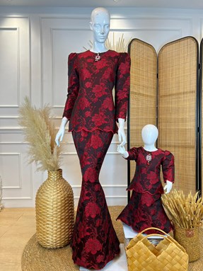 NARIYA BROCADE MINI KURUNG  (MOM & KIDS)