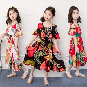 GB18400-2013   FLORAL DRESS ( SIZE 100-140 )