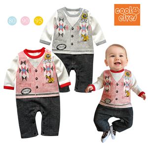 @  16001 COOL ELVES ROMPER - BLACK. ( SIZE 80/90/95 )