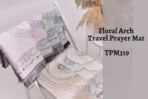 TPM319 Floral Arch - Travel Prayer Mat