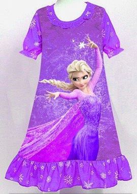@  CS-06  ( 2-12Y ). PURPLE DRESS SLEEPWEAR.