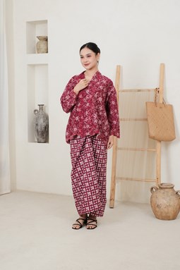 KEBAYA SERI EMBUN ( KSE 019 Maroon MM )