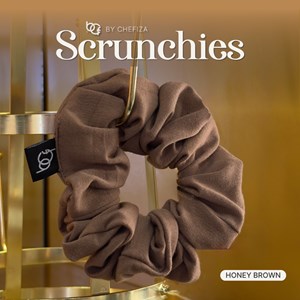 SCRUNCHIES - HONEY BROWN