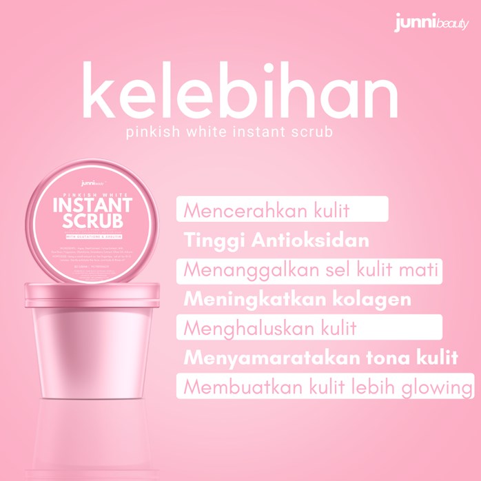 Pinkish White Instant Scrub Junni Beauty