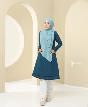 BLOUSE YURI 1.0 IN TEAL