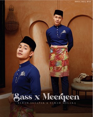 BAJU MELAYU MAGNIFICENT 4.0 (NAVY BLUE) C3