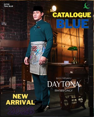 BAJU MELAYU DAYTONA (KATALOG BLUE) *FREE SAMPIN BIASA