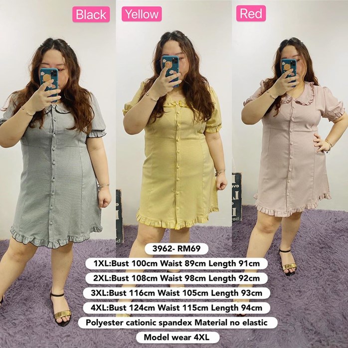 3962 Ready Stock Bust 39 To 49 Inch 100 124cm Missyakiplus