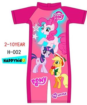 ©  H-002 LITTLE PONY PINK SWIMSUIT ( SIZE 5-6Y )