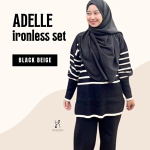 ADELLE IRONLESS SET - BLACK BEIGE