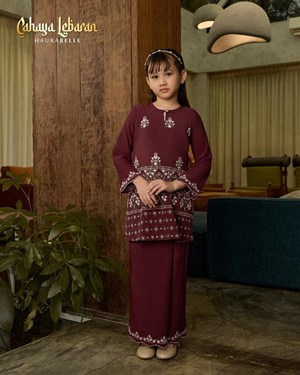 KHADIJA KURUNG KIDS - MAROON