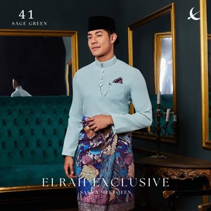 BAJU MELAYU ULTIMATE 2.0 (SAGE GREEN) C41