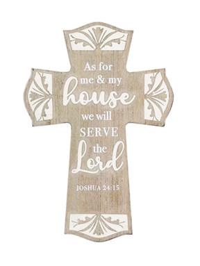 Cross Wall Plaque - As for me & my house