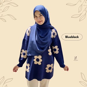 LILY BLOUSE - BLUEBLACK