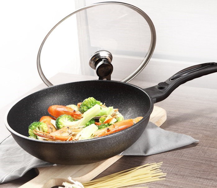  Korean  Non Stick Wok 32cm Iron Base SKY HOMEWARE 