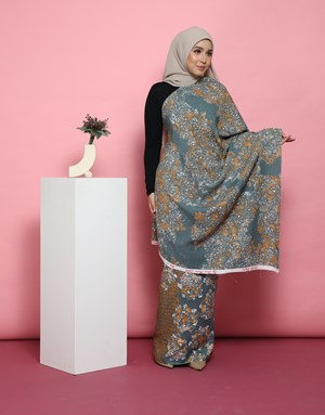 BATIK NAURA WAN 11 in Teal Blue