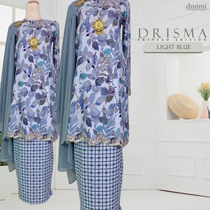KURUNG DRISMA LIGHT BLUE  (A)