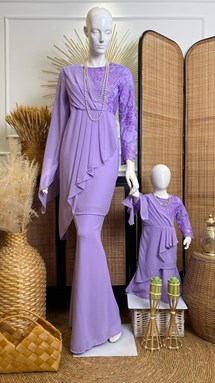 ZIANA KURUNG MODEN SLIM FITT ( MOM KIDS)