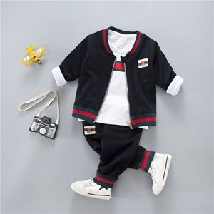 @  KOREAN BOY SET 11 ( 3pcs set Jacket+Long Sleeves Shirt+Pants) SIZE 80 / 100 / 110