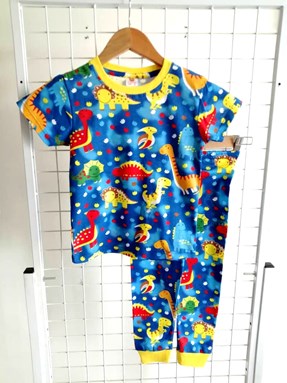 Pyjamas DINO FRIENDS BLUE : KIDS size 2 - 10