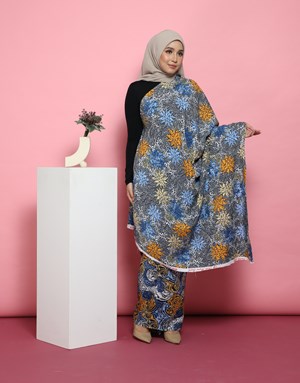 BATIK NAURA WAN 27 in Dark Blue