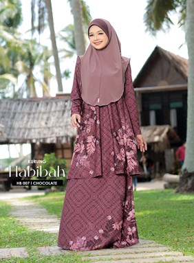 KURUNG HABIBAH 007 CHOCOLATE