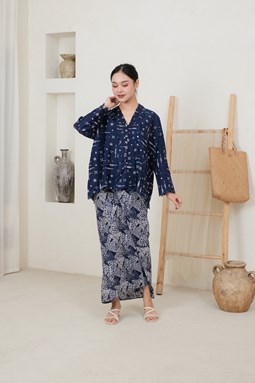 KEBAYA SERI EMBUN ( KSE 023 Navy )