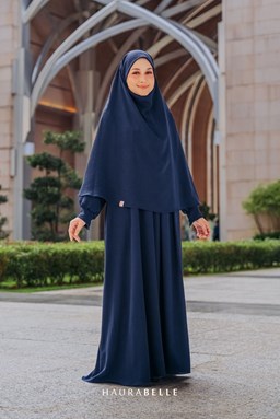 QAMRA JUBAH - NAVY BLUE