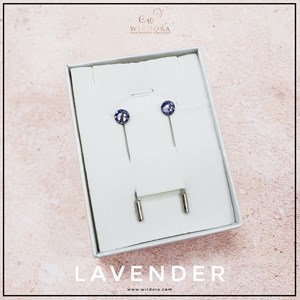 SET 2 PCS LAVENDER - CIRCLE PIN