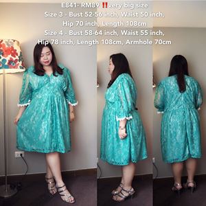 E841 *Ready Stock *Bust 132-164cm