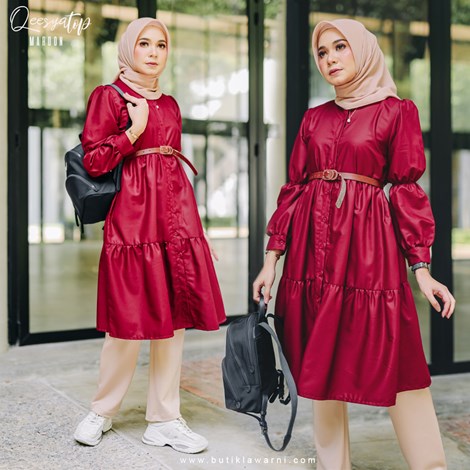 QEESYA TOP MAROON