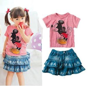 @  G079/12 DISNEY 2 PCS SET ( TEE + DENIM SKIRT )