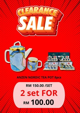 ANZEN NORDIC TEA POT 8pcs