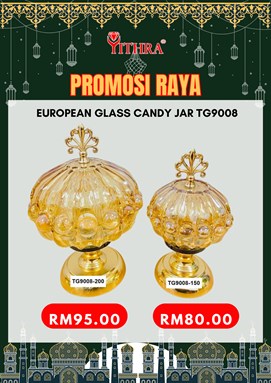 EUROPEAN GLASS CANDY JAR TG9008