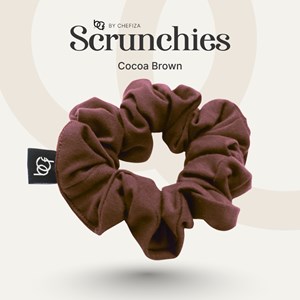 SCRUNCHIES - COCOA BROWN