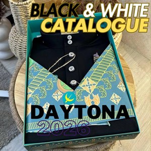 BAJU MELAYU DAYTONA (KATALOG BLACK & WHITE) *FREE SAMPIN BIASA