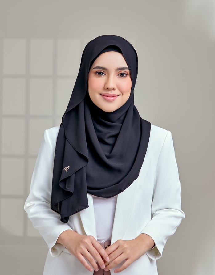 black chiffon shawl