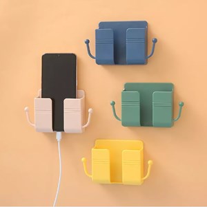 Wall Mounted Mobile Phone Holder Charging Organizer Storage Box