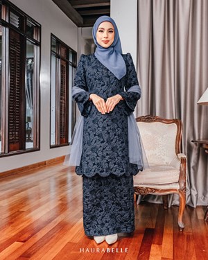 KEMBOJA KURUNG - NAVY BLUE