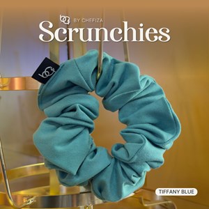 SCRUNCHIES - TIFFANY BLUE