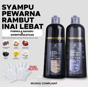 SHAMPOO PEWARNA RAMBUT INAI LEBAT (PRE ORDER📌📌)