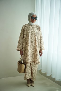 SERI ANGGUN KURUNG ( SA Buttermilk Brown )