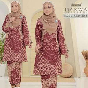 KURUNG DARWA DARK DUSTY ROSE