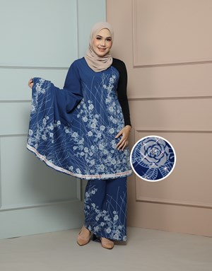 BATIK LUKIS PREMIUM With Diamond DYH 17 in Blue